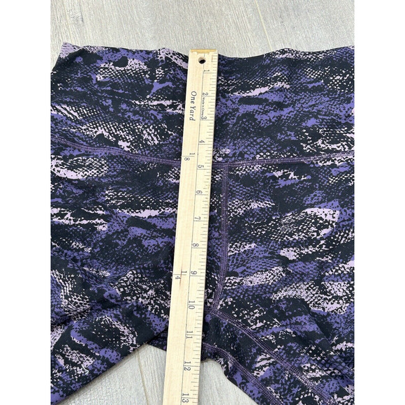 Lululemon Womens Sz 10 Align Pant II 25" Rip Wave Purple Thunder Black Legging - Picture 5 of 10